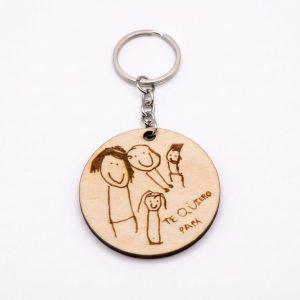 Llavero papá dibujo